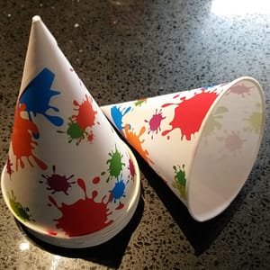 Splat-Coloured Snow Cones
